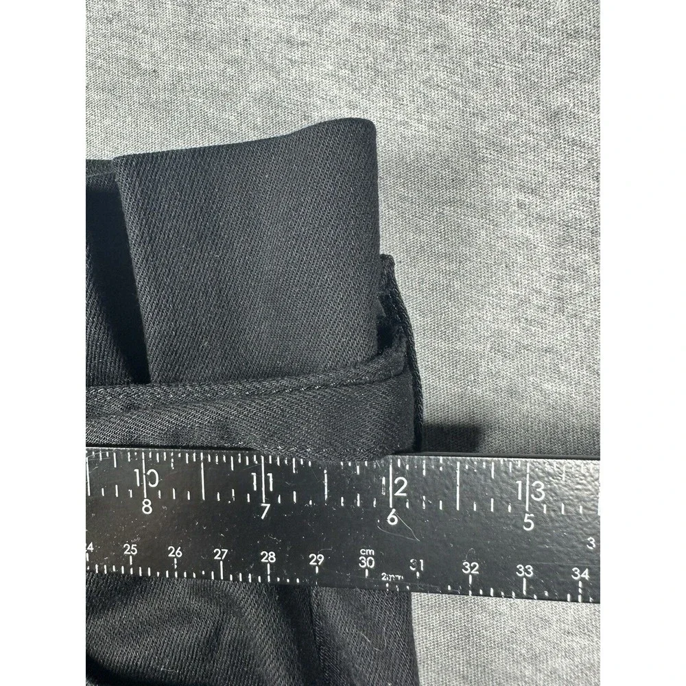 Alice + Olivia Good Night Fever belted paper bag waist black jeans 24‎